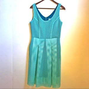 NY&C A-line pleated mesh dress with pockets